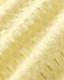 Structure Knit Polo Yellow