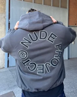 Sudadera Boxy Kory Gris Oscuro