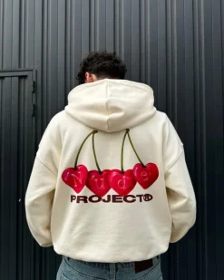 Sudadera Cherry Blanco Crema