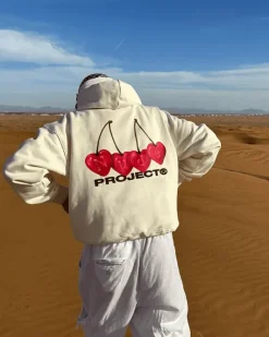 Sudadera Cherry Blanco Crema