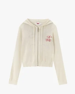 Sudadera Con Capucha Papaya Blanco Crema