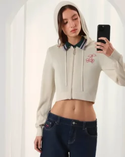 Sudadera Con Capucha Papaya Blanco Crema