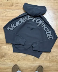 Sudadera Con Cremallera Beast Gris Oscuro