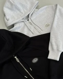 Sudadera Con Cremallera Essentials Negra