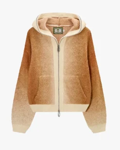 Sudadera Con Cremallera Gradient Marrón
