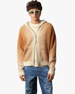 Sudadera Con Cremallera Gradient Marrón