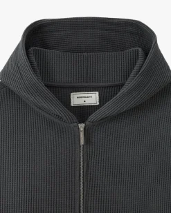 Sudadera con Cremallera Global Soon Waffle Gris Oscuro