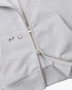 Sudadera Con Cremallera Global Soon Gris