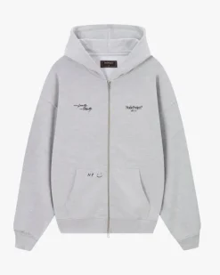 Sudadera Con Cremallera Global Soon Gris