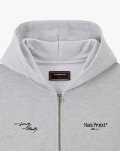 Sudadera Con Cremallera Global Soon Gris