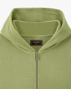 Sudadera con Cremallera Global Soon Waffle Verde