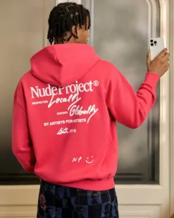 Sudadera Con Cremallera Global Soon Frambuesa