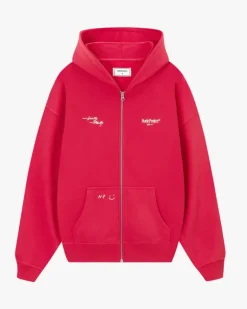 Sudadera Con Cremallera Global Soon Frambuesa