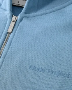 Sudadera Con Cremallera God is a DJ Azul