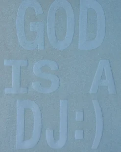 Sudadera Con Cremallera God is a DJ Azul