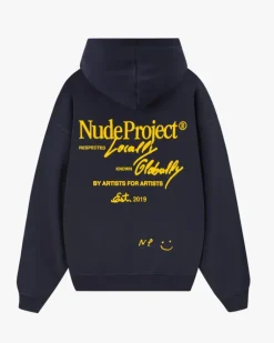 Sudadera Con Cremallera Global Soon Azul Marino