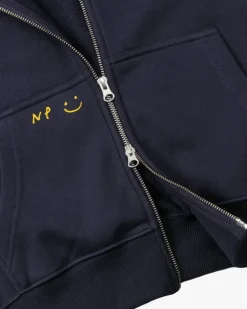 Sudadera Con Cremallera Global Soon Azul Marino