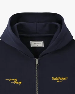Sudadera Con Cremallera Global Soon Azul Marino