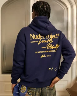 Sudadera Con Cremallera Global Soon Azul Marino
