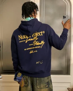Sudadera Con Cremallera Global Soon Azul Marino