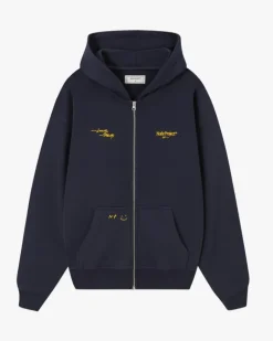 Sudadera Con Cremallera Global Soon Azul Marino