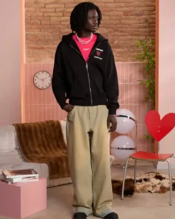 Sudadera Con Cremallera Heartbroken Negra