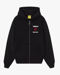 Sudadera Con Cremallera Heartbroken Negra