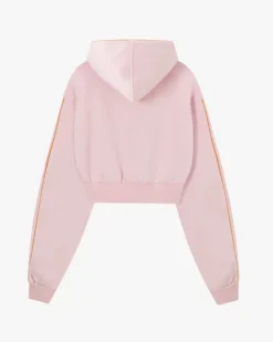 Sudadera Cropped Varsity Rosa