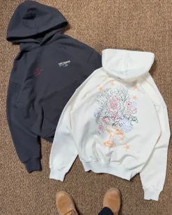 Sudadera Cups Blanco Crema