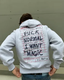 Sudadera Fuck Normal Gris