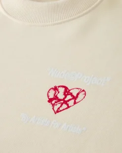 Sudadera Heartbroken Blanco Crema