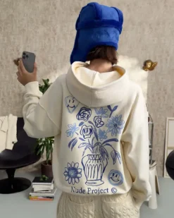 Sudadera Jarron Blanco Crema