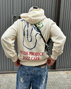 Sudadera Jazz Café Blanco Crema