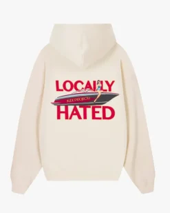 Sudadera Locally Hated Blanco Crema