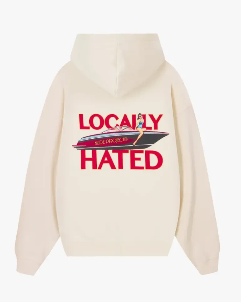 Sudadera Locally Hated Blanco Crema