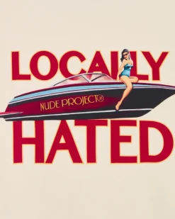 Sudadera Locally Hated Blanco Crema
