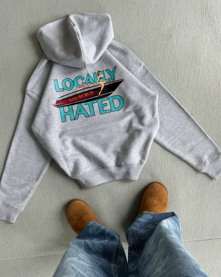 Sudadera Locally Hated Gris