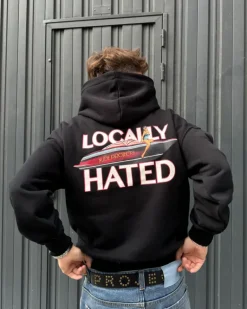 Sudadera Locally Hated Negra