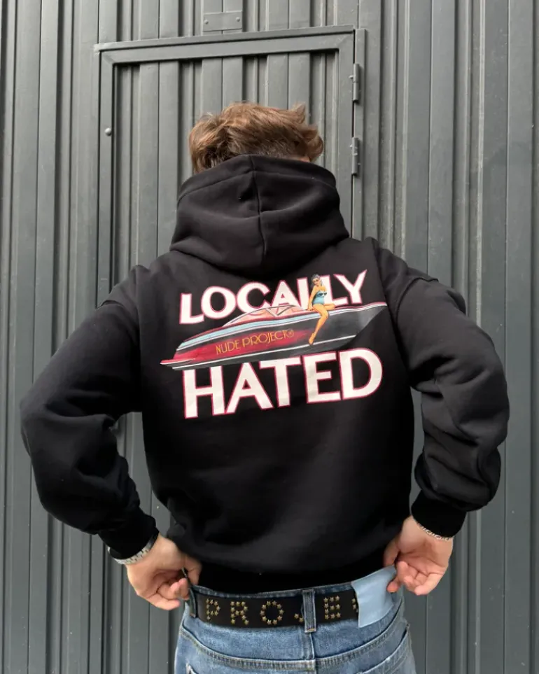 Sudadera Locally Hated Negra