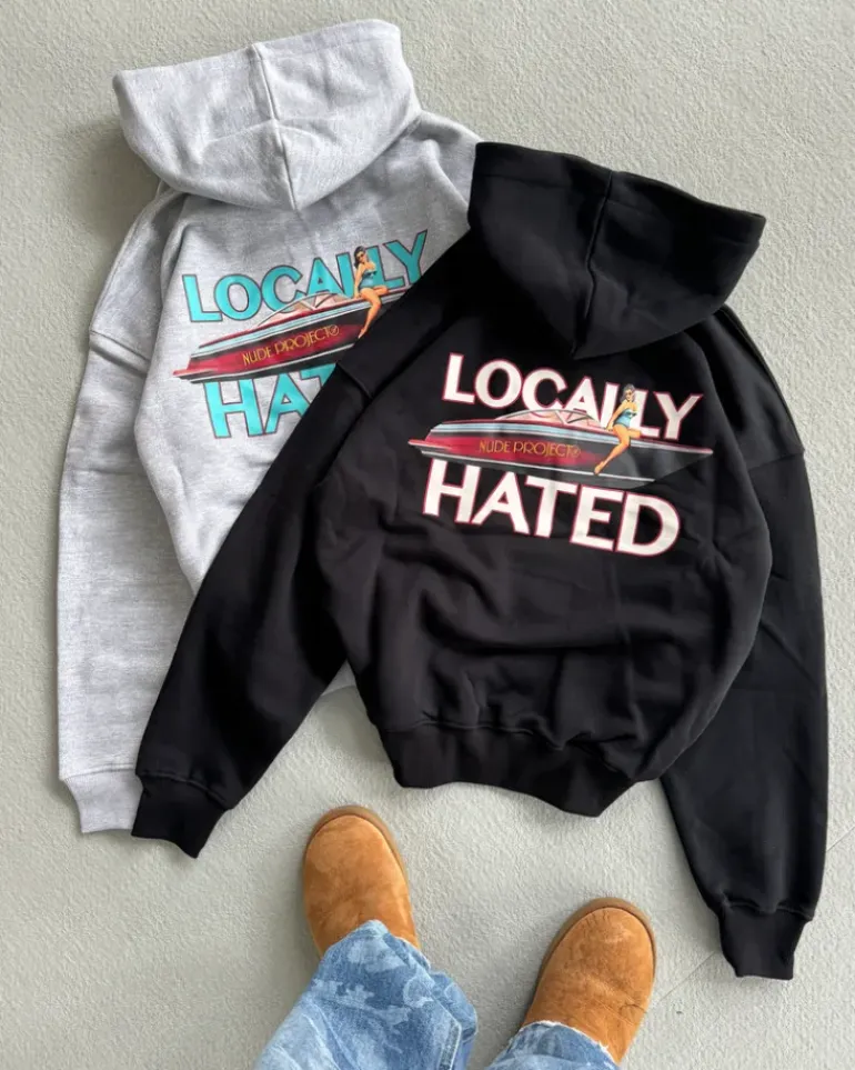 Sudadera Locally Hated Negra