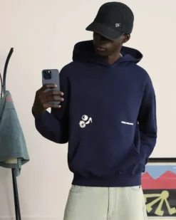 Sudadera Love SD Azul Marino Washed