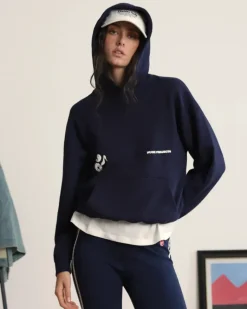 Sudadera Love SD Azul Marino Washed