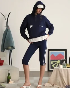 Sudadera Love SD Azul Marino Washed