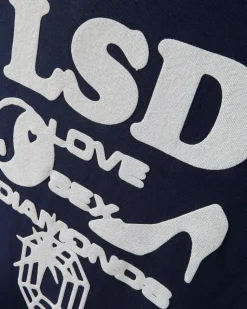 Sudadera Love SD Azul Marino Washed