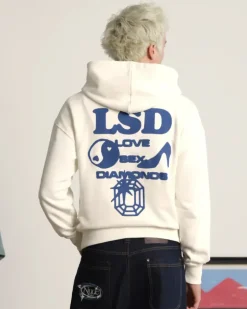 Sudadera Love SD Blanco Crema Washed