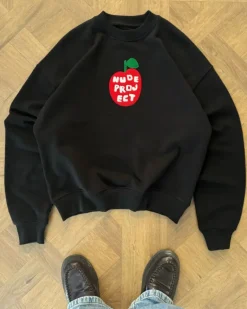 Sudadera Sin Capucha Apple Crew Gris Oscuro