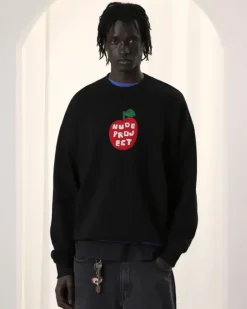 Sudadera Sin Capucha Apple Crew Gris Oscuro