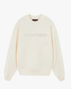 Sudadera Sin Capucha Blanco Crema