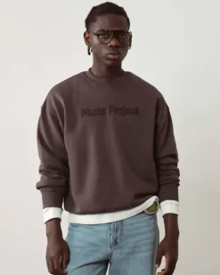 Sudadera Sin Capucha Brun Chocolate