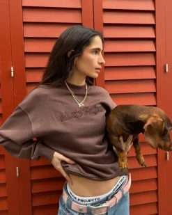 Sudadera Sin Capucha Brun Chocolate